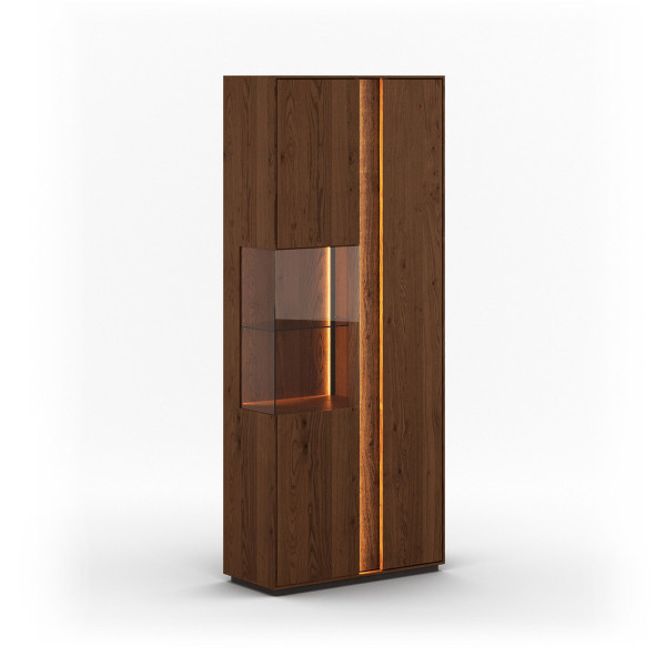 COLLODI - VITRINE 2-TEILIG - EICHE TABAK