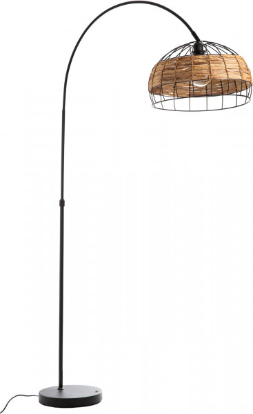 ET-ONE Bogenlampe »Panama«, "Set One by Musterring"," Drahtschirm aus Grasgeflecht", "180 cm Kabel m