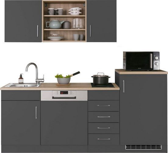 Küche Juist , Küchenzeile , Küchenblock Pantry Küche , 210cm, Neu
