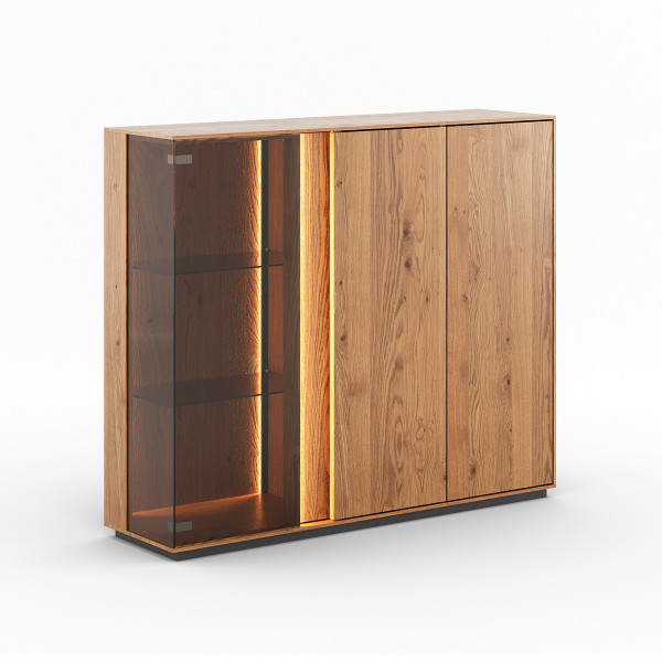 COLLODI - VITRINE 3-TEILIG KLEIN - EICHE GEÖLT